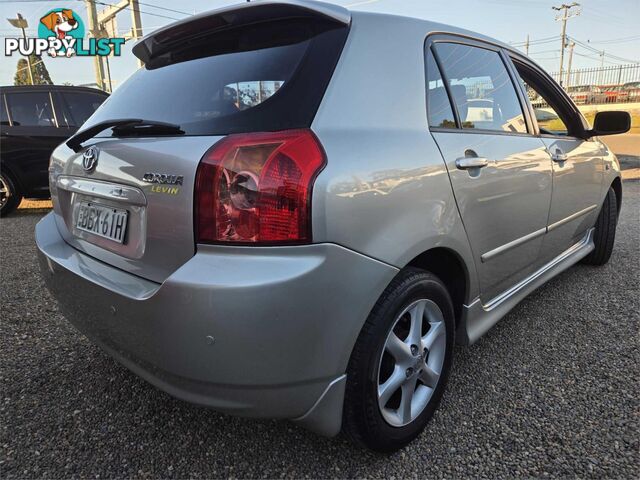 2004 TOYOTA COROLLA LEVINSECA ZZE122R 5D HATCHBACK