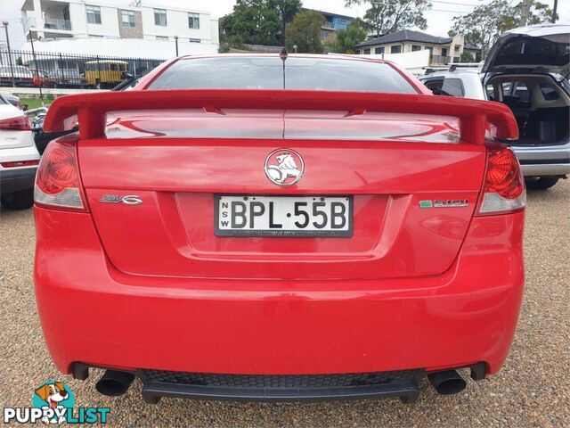 2010 HOLDEN COMMODORE SV6 VEMY10 4D SEDAN