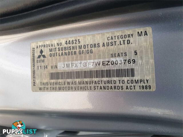 2014 MITSUBISHI OUTLANDER LS ZJMY14 5 4D WAGON