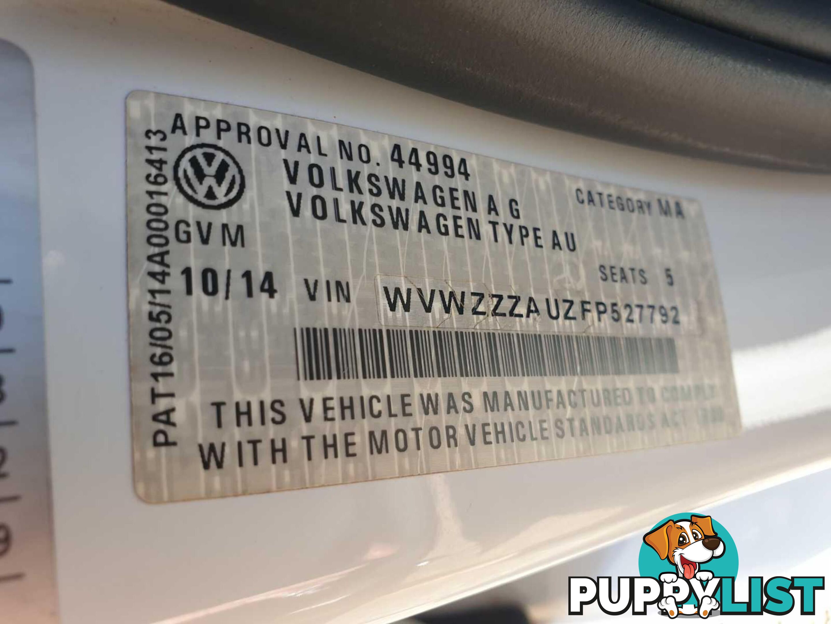 2014 VOLKSWAGEN GOLF 90TSICOMFORTLINE AUMY15 4D WAGON