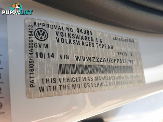 2014 VOLKSWAGEN GOLF 90TSICOMFORTLINE AUMY15 4D WAGON