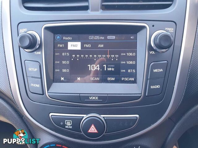 2016 HYUNDAI ACCENT ACTIVE RB4MY16 5D HATCHBACK