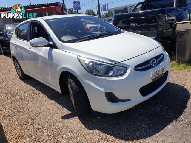 2016 HYUNDAI ACCENT ACTIVE RB4MY16 5D HATCHBACK