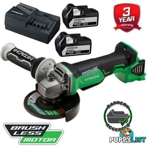 Hitachi 18v 125mm Brushless Angle Grinder Set G18DBAL(HJ)