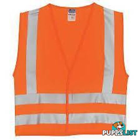 SAFETY VEST ORANGE WITH STRIPE