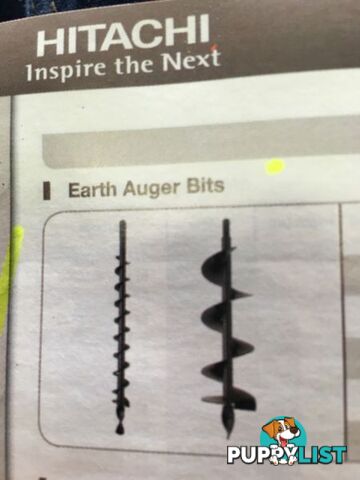 Hitachi Earth Auger Bits