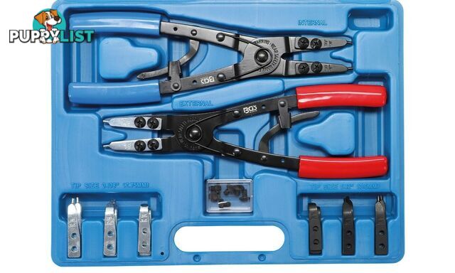 BGS Germany 10-piece Clip Circlip Ratchet Ratcheting Heavy Duty Pliers Set Boxed