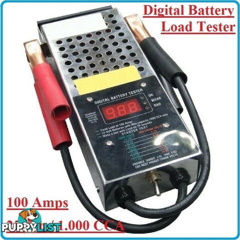 BGS Germany Digi LED 12V Auto Electrician All Battery Load Tester Heavy Duty