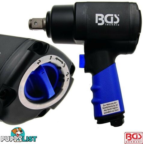 BGS Germany Powerfull 3/4" Drive 1/4" Air Tools Impact Driver Wrench Rattle Gun