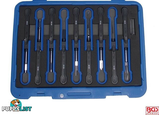 BGS Germany 12-pcs Automotive Universal C-Bus Round Flat Terminal Block Tool Set