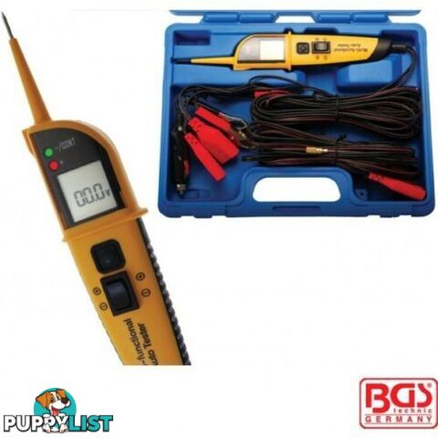 BGS Germany Auto LED Multimeter Voltage Continuity Circuit Tester Probe 12V-24V