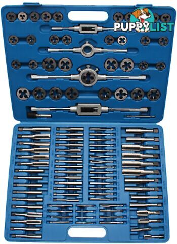 BGS Germany 110-pc Tap and Die Set SAE UNC UNF 4/40"-3/4" M6-M18 Metric Combined