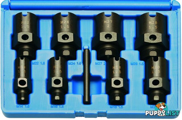 BGS Germany 9-pc Air Conditioning Gas Hydraulic Fitting Tap Thread Repair Chaser