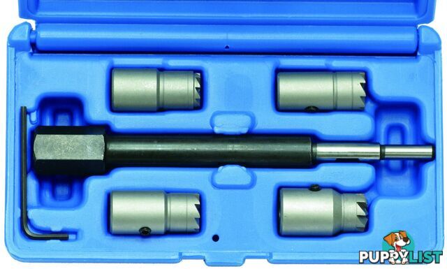 BGS Germany 5-piece Injector Seat Cutter Set Diesel Common Rail CDI Pilot Reamer