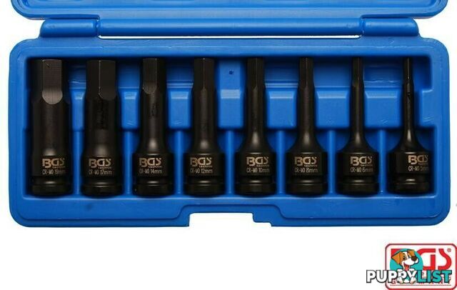 BGS Germany 1/2"drive Impact Driver Wrench Rattle Gun Socket Set Hexagon 5-19mm