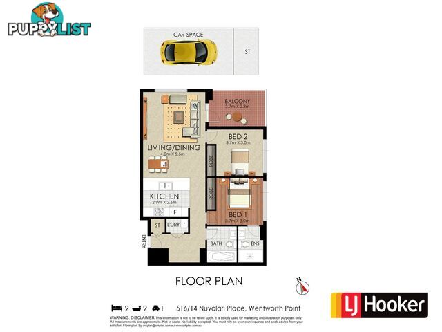 516/14 Nuvolari Place WENTWORTH POINT NSW 2127