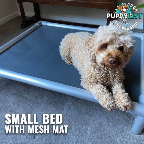 SMALL CHEWPROOF DOG BED WITH MESH MAT