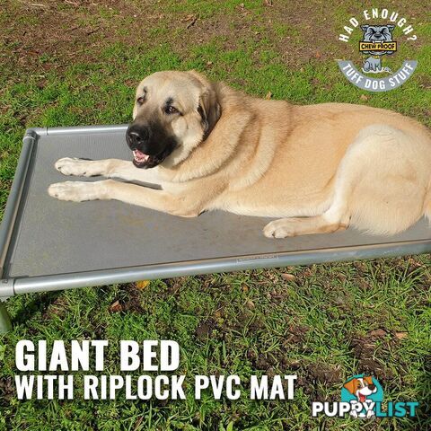 GIANT CHEWPROOF DOG BED WITH RIPLOCK PVC MAT