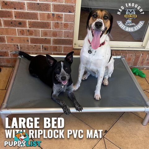 LARGE CHEWPROOF DOG BED WITH RIPLOCK PVC MAT