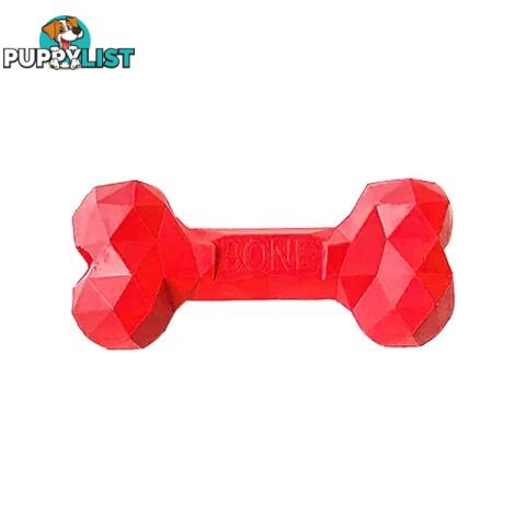 Chew Chew Medium Red Rubber Bone