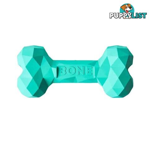 Chew Chew Large Aqua Rubber Bone