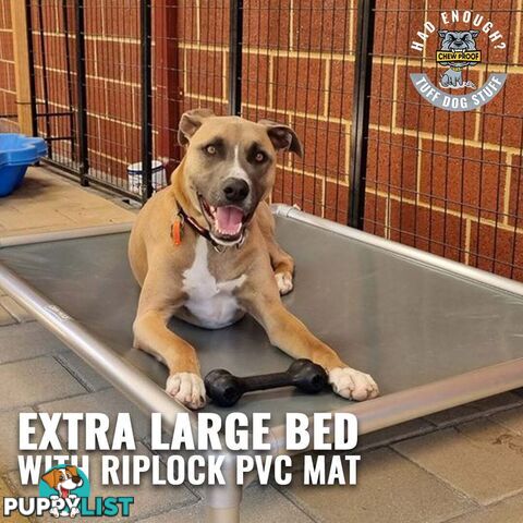 XL CHEWPROOF DOG BED WITH RIPLOCK PVC MAT