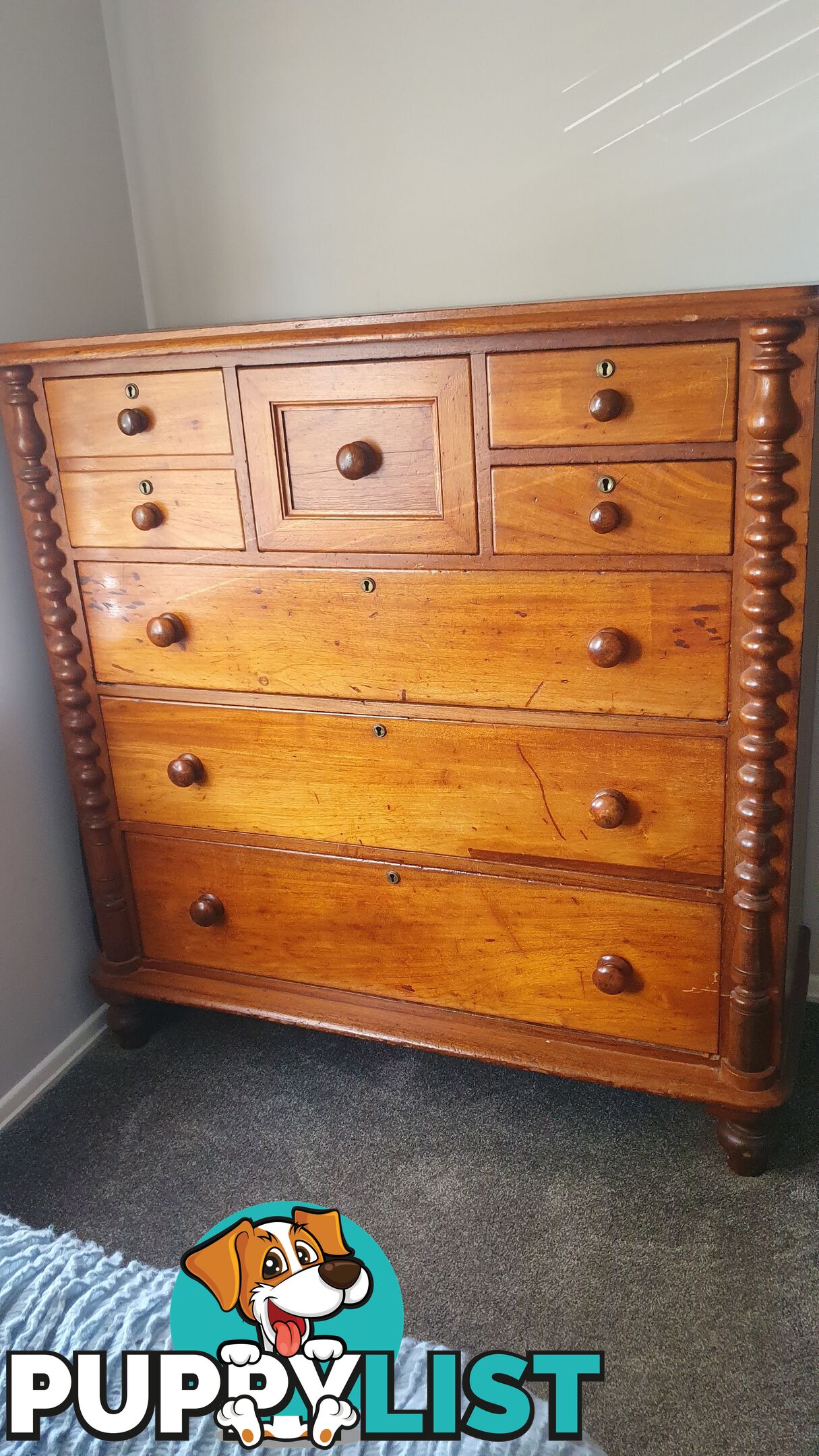 Cedar chest of drawers