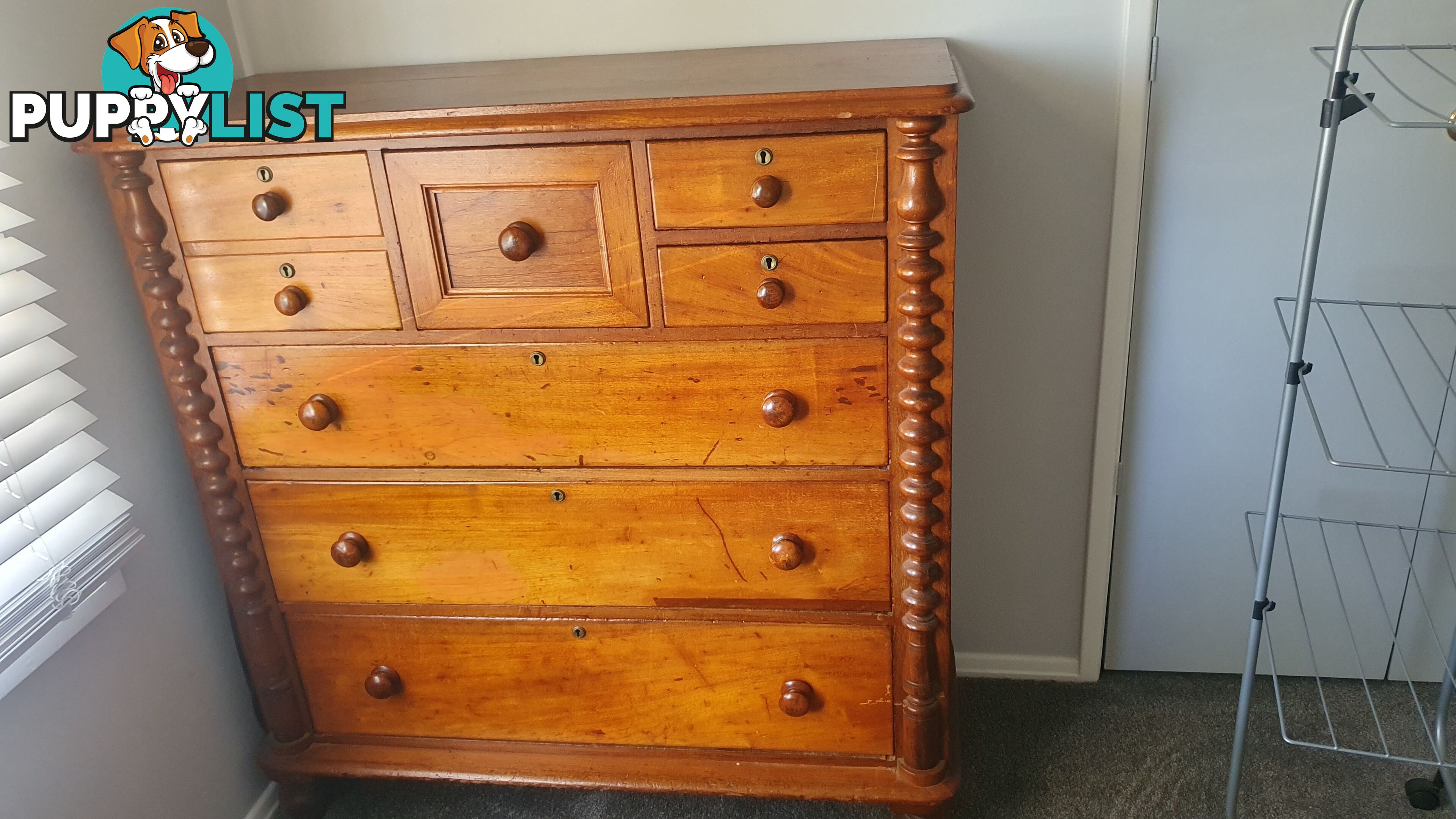 Cedar chest of drawers