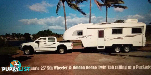 Travelhome Macquarie 25foot 5th Wheeler and Rodeo Twin Cab as a Package