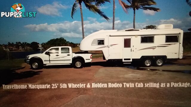 Travelhome Macquarie 25foot 5th Wheeler and Rodeo Twin Cab as a Package