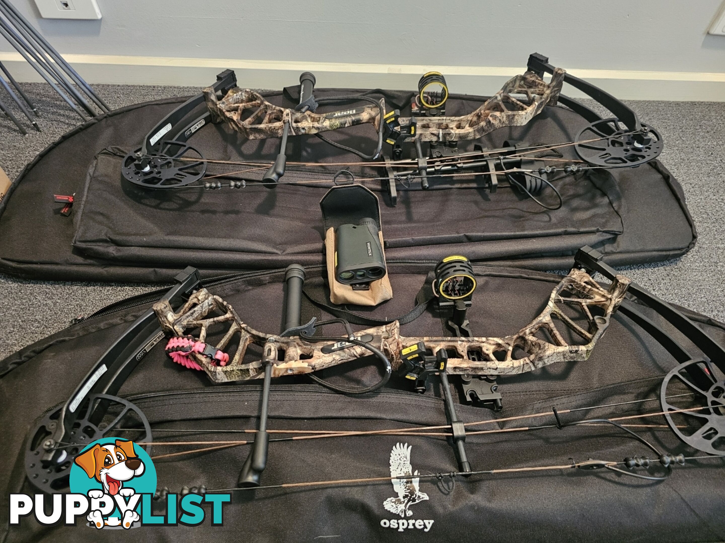 2 x 70LB Compound Bows and Hunting/ Archery Package