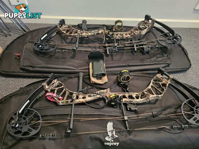 2 x 70LB Compound Bows and Hunting/ Archery Package