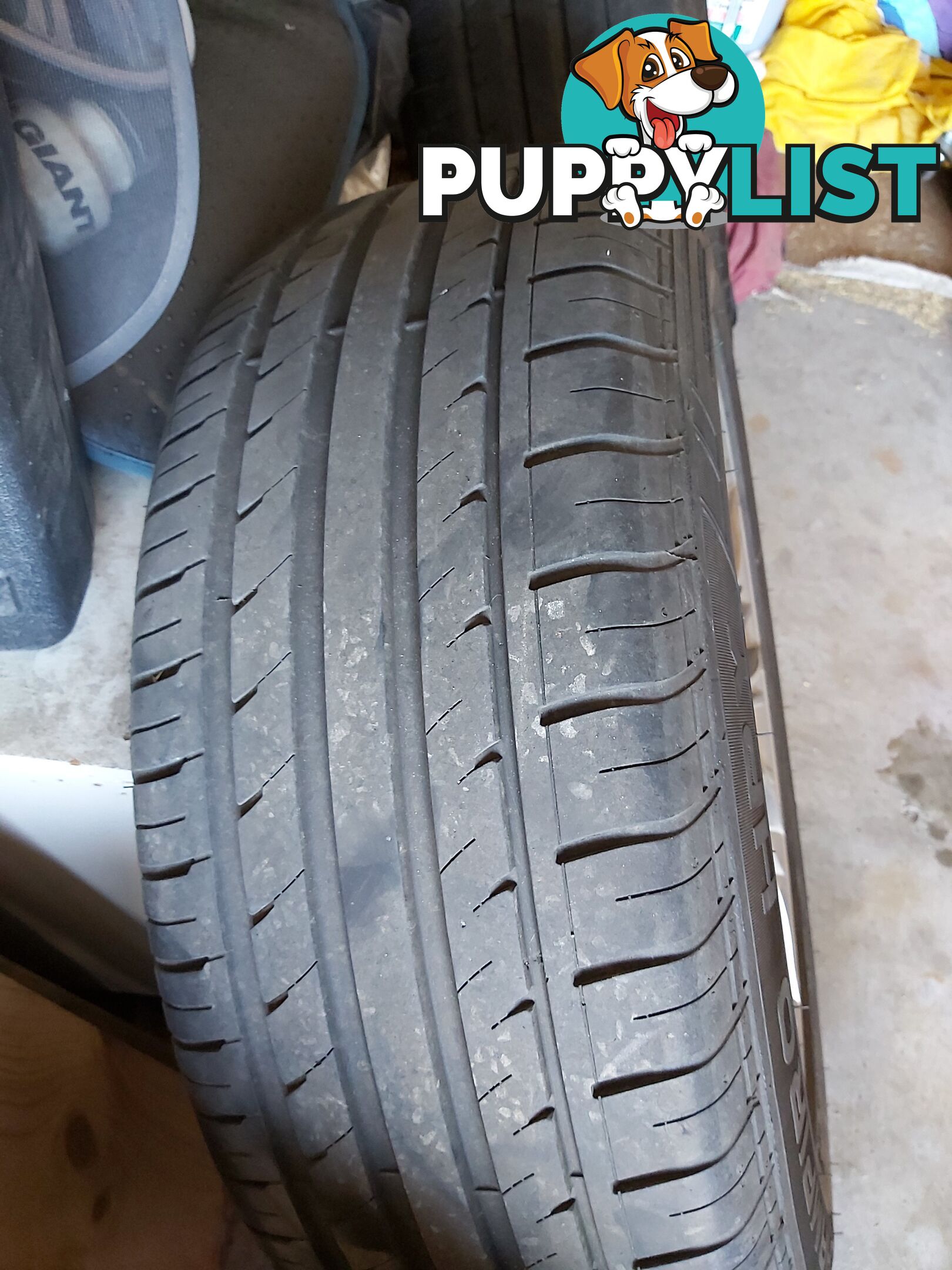 lenso 18in 115x5 wrapped in Gt champiro HP Y 235/60 R18 107V Xl Tires In excellent condition