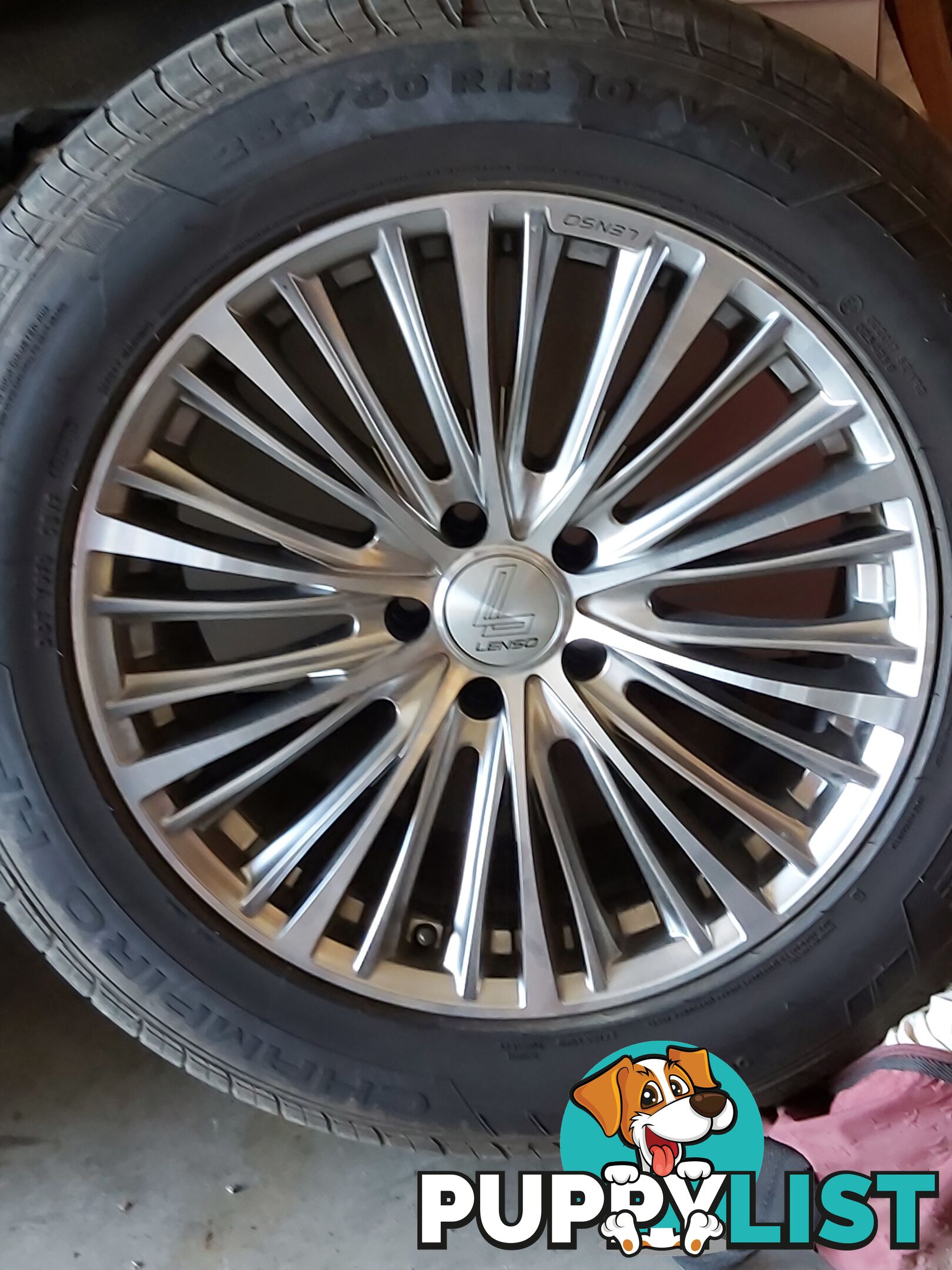 Lenso 18inch with Gt champiro HP Y 235/60 R18 107V Xl Tires In excellent condition