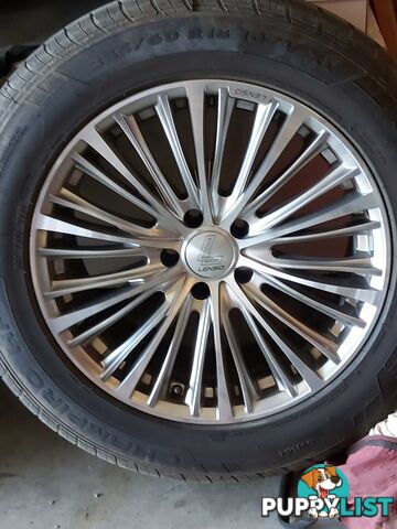 Lenso 18inch with Gt champiro HP Y 235/60 R18 107V Xl Tires In excellent condition