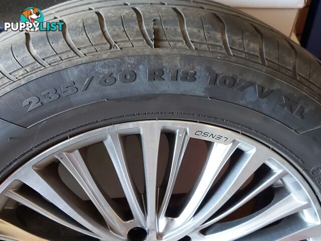 Lenso 18inch with Gt champiro HP Y 235/60 R18 107V Xl Tires In excellent condition