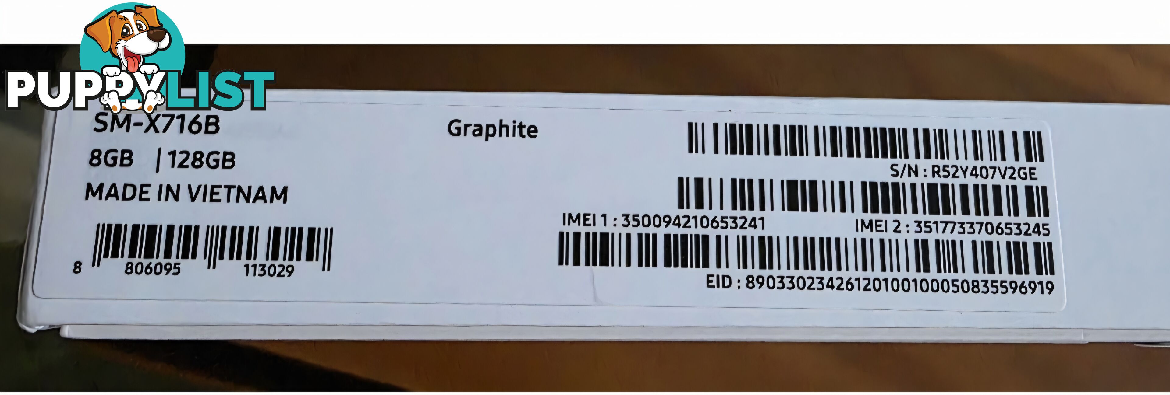 Samsung Galaxy Tab S9 5G – Brand New Sealed – 256GB – Graphite