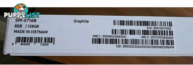 Samsung Galaxy Tab S9 5G – Brand New Sealed – 256GB – Graphite