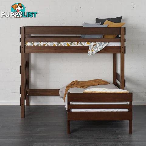 Bunkers Mid Height L Shaped Corner Bunk Beds