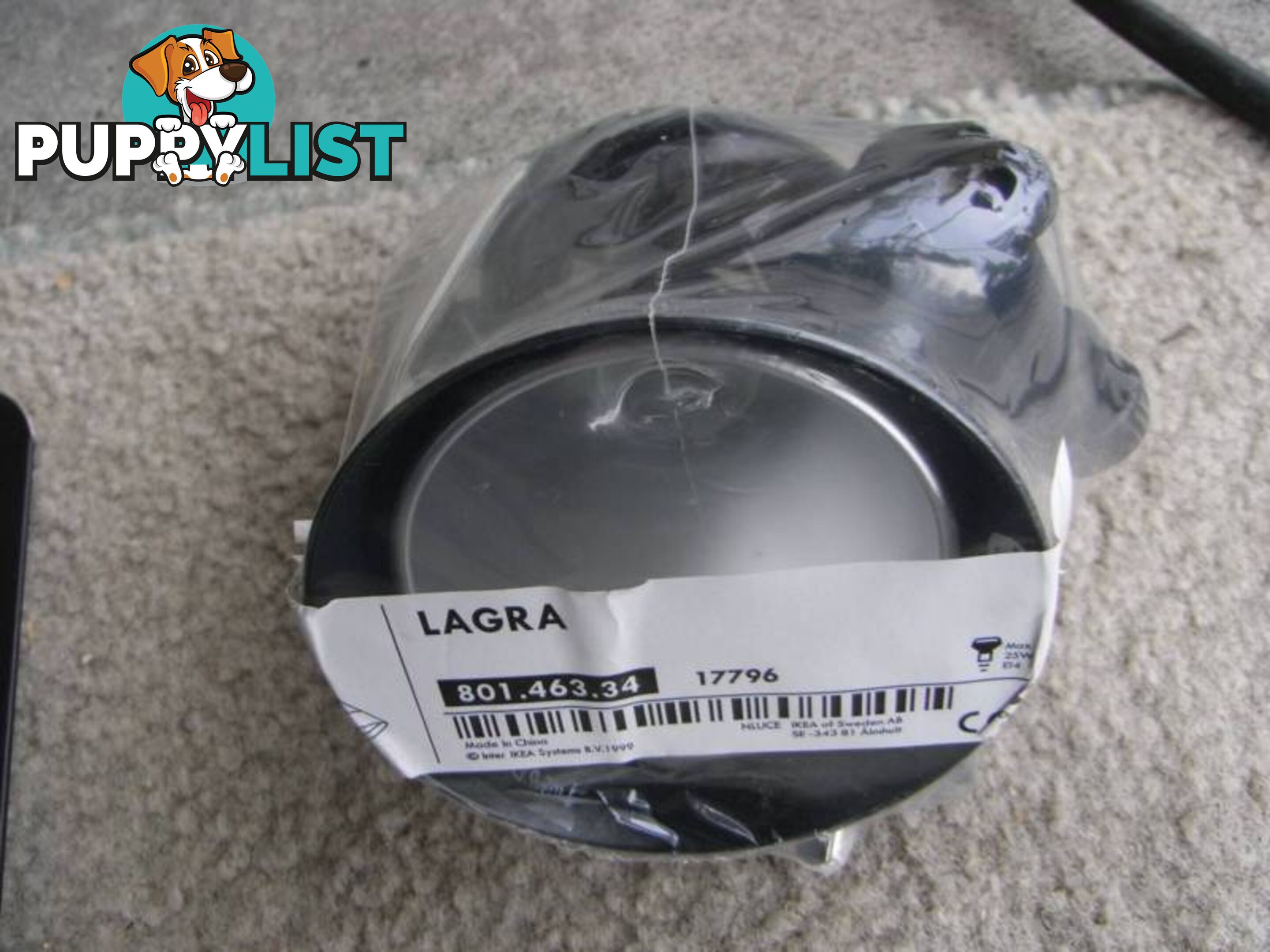 ..IKEA LIGHT LAGRA SPOT LIGHT BLACK NEW IN PACKET