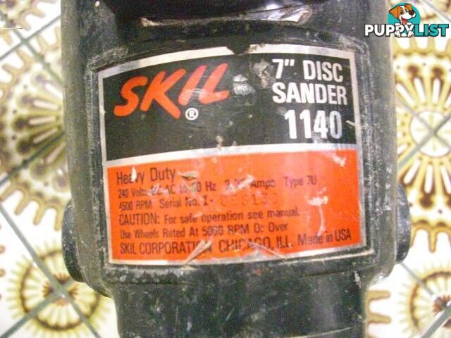 .SKILL 1140 7IN SANDER made in USA PERFECT working condition