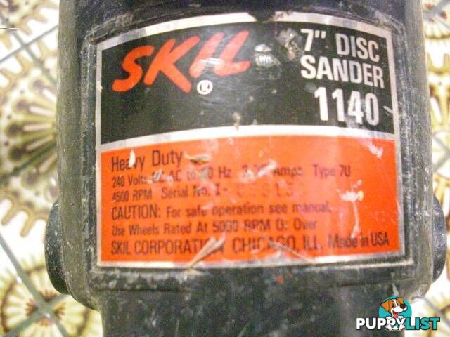 .SKILL 1140 7IN SANDER made in USA PERFECT working condition