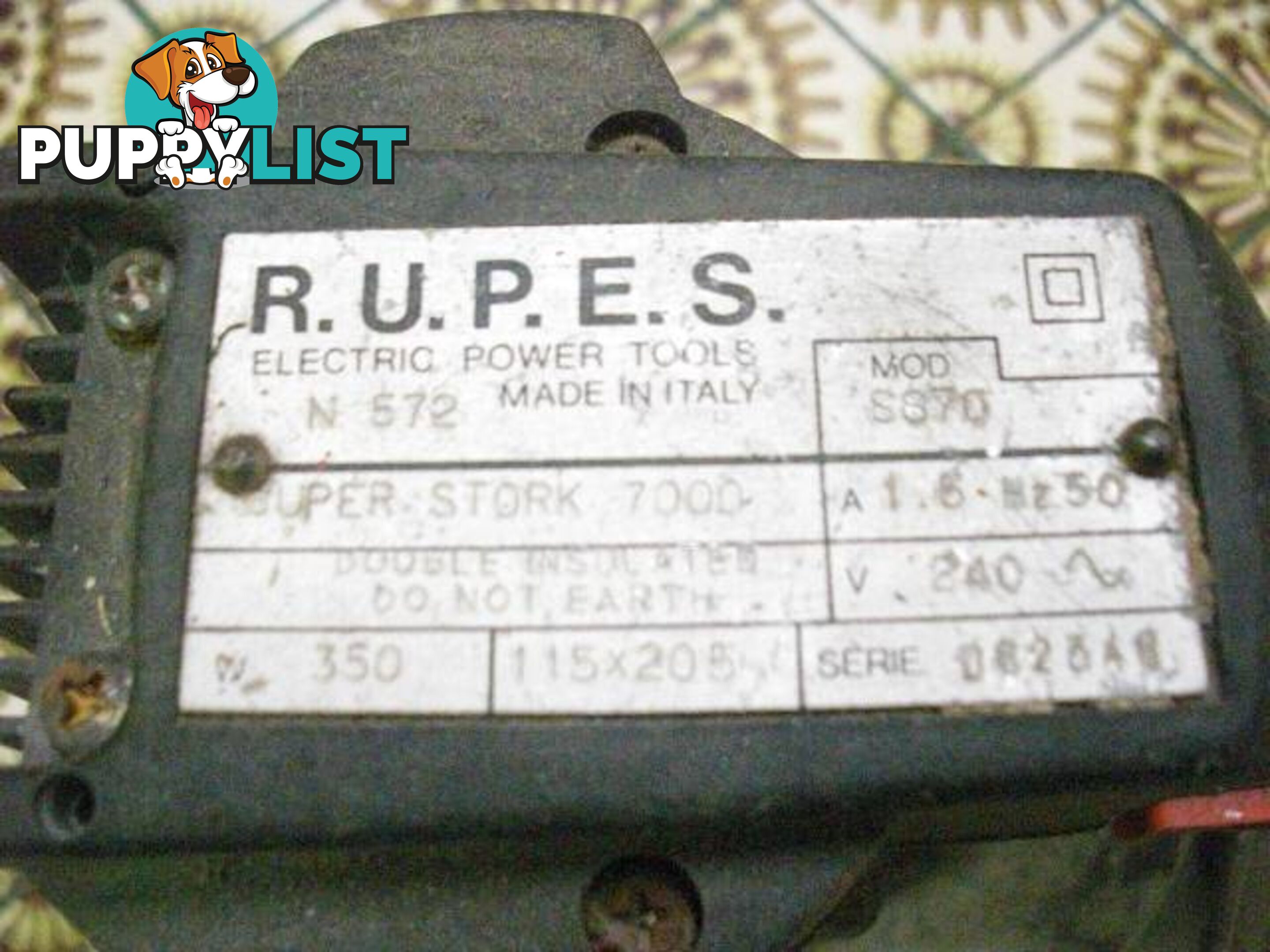 ..Rupes SSPF Electric Sander MADE IN ITALY pickup clayton 3168