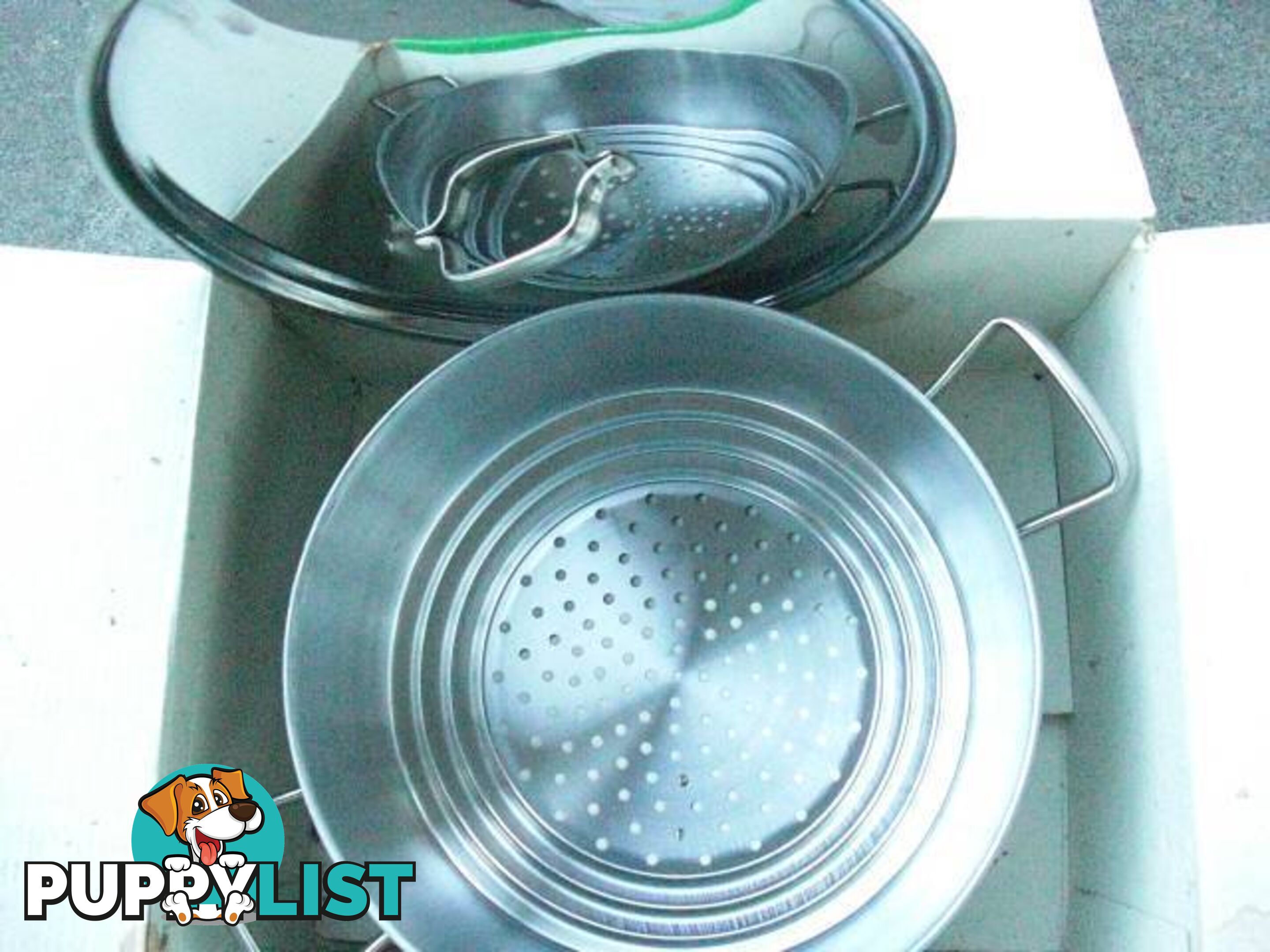 *RECORD ACCIAIO LARGE STAINLESS STEEL STEAMER & LID MADE IN ITALY