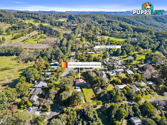 2361-2363 Springbrook Road SPRINGBROOK QLD 4213