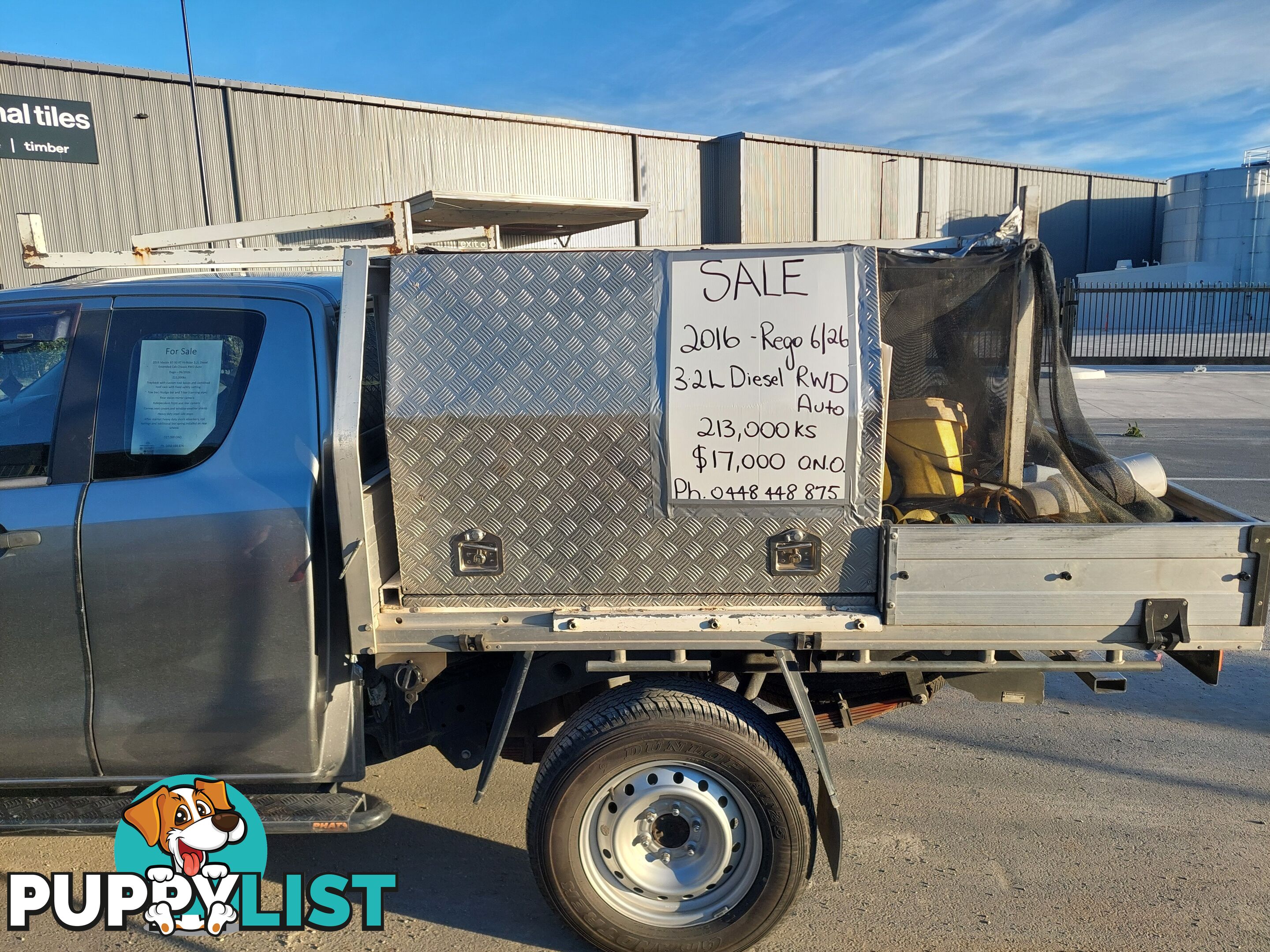 2016 Mazda BT-50 XTR HI RIDER 4X2 Ute Automatic