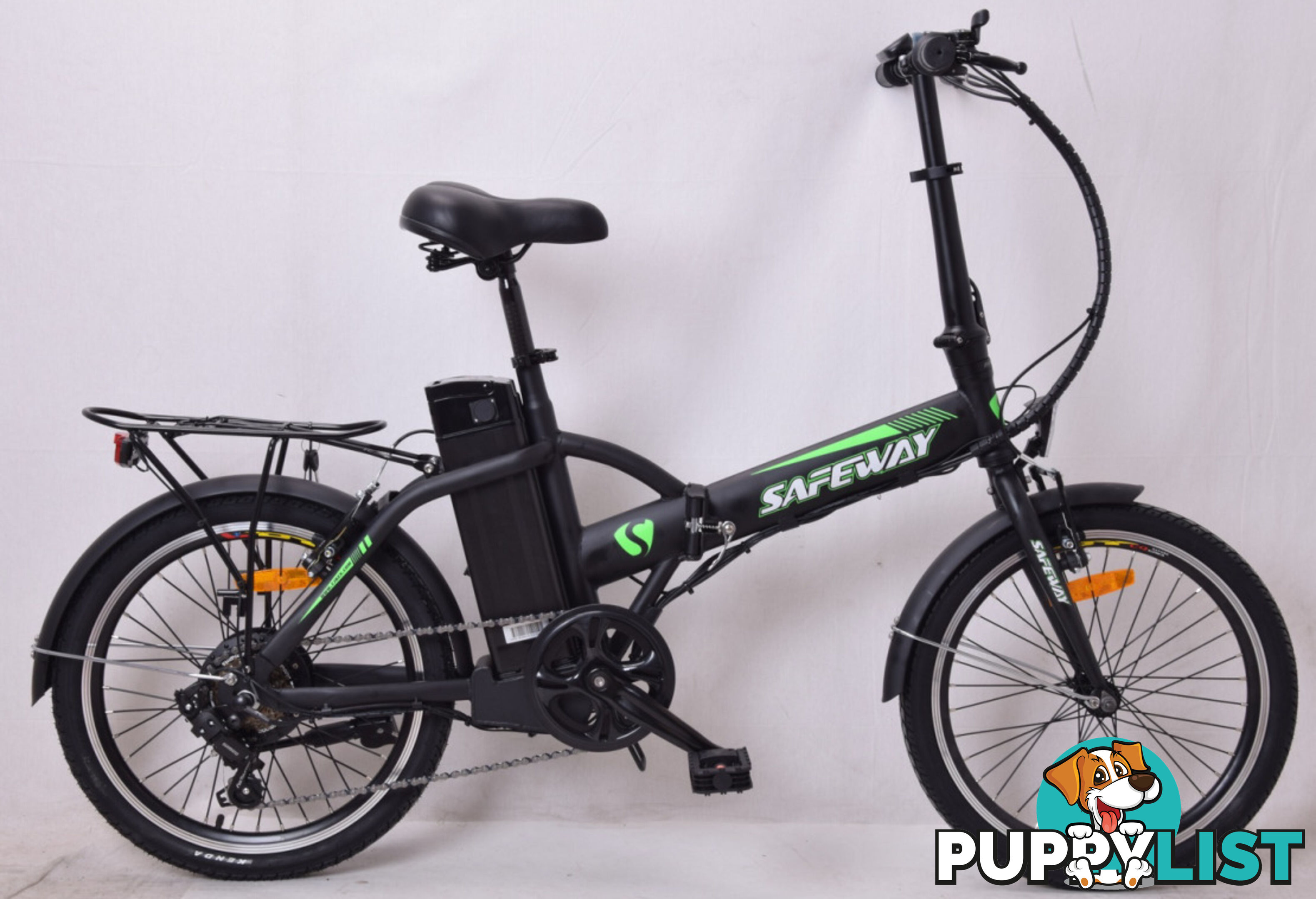 New 20 Inch Fat Tyre Folding Step Through Cruiser Electric Bike.