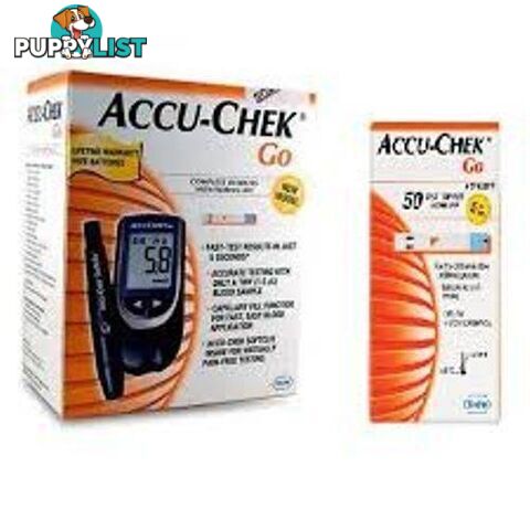 Accu Chek GO Blood Glucose Monitoring Meter Testing *brand new