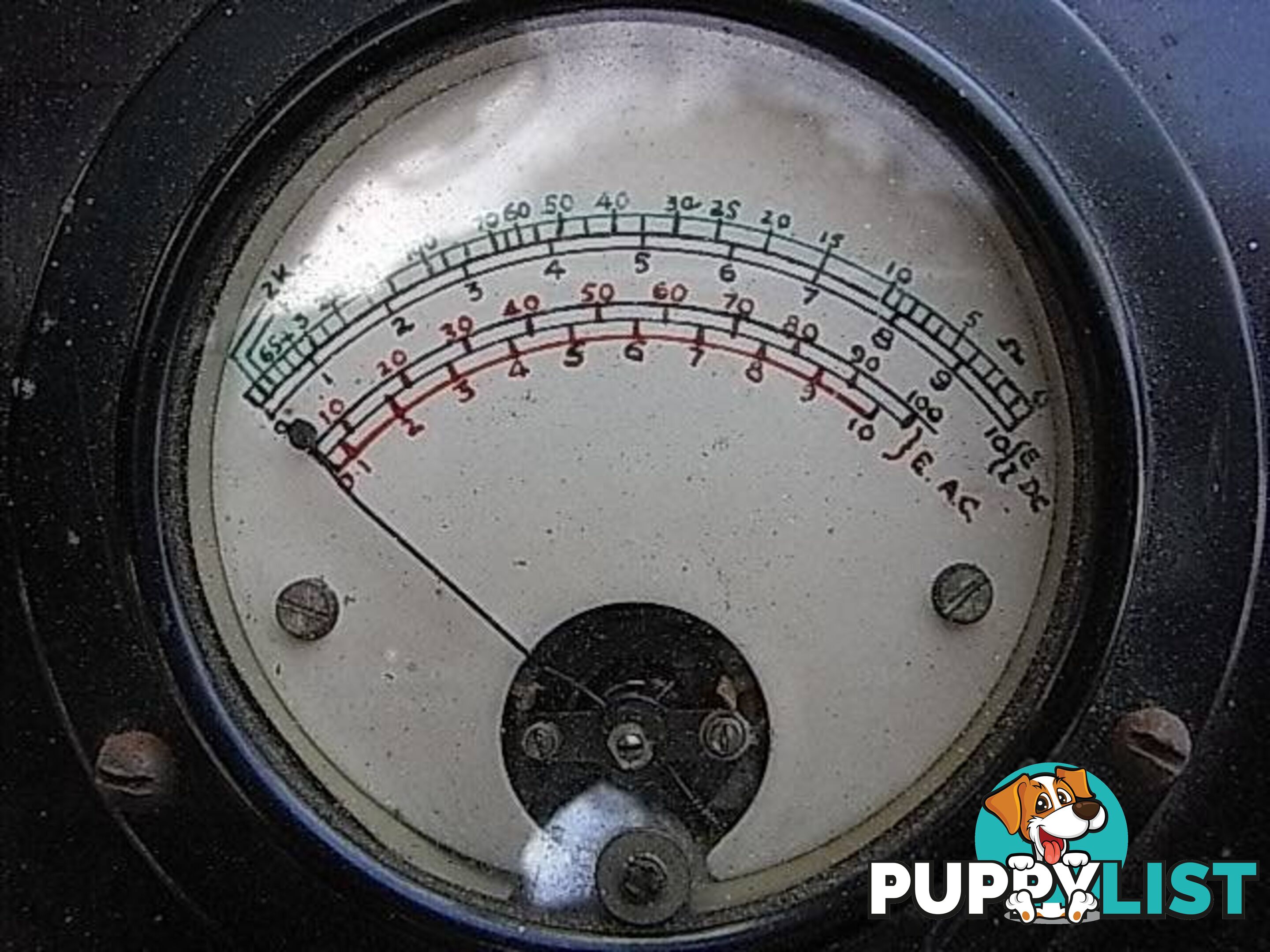 VINTAGE ELECTRONICS MULITMETER VOLTS AMPS OHMS LARGE SIZE