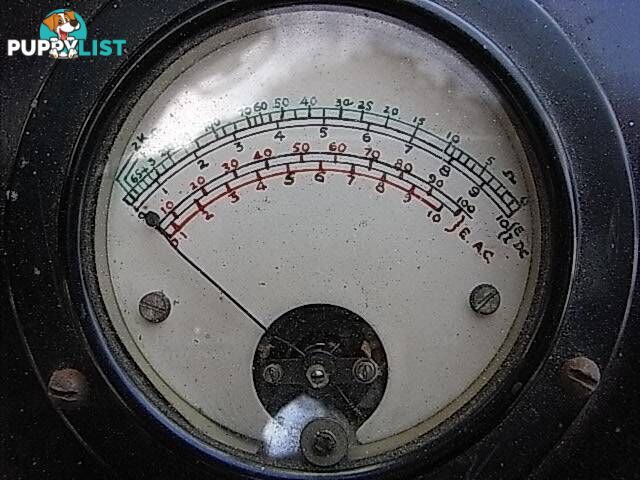 VINTAGE ELECTRONICS MULITMETER VOLTS AMPS OHMS LARGE SIZE